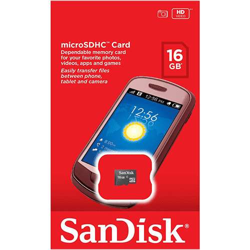 16GB Sandisk Micro SD Class 4 Without Adapter - SDSDQM-016G