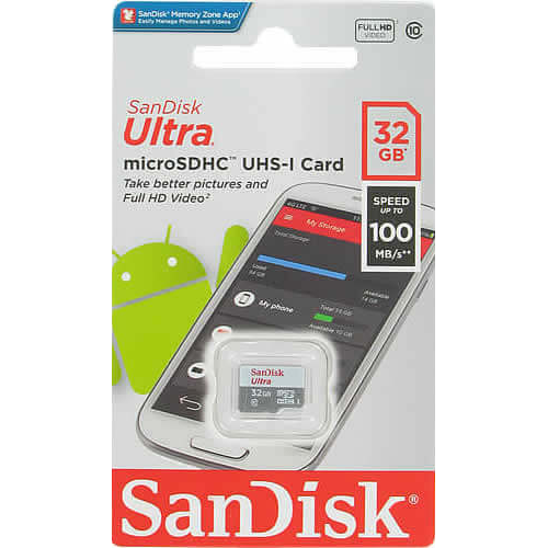 32GB Sandisk Micro SD Ultra Without Adapter - SDSQUNR-032G