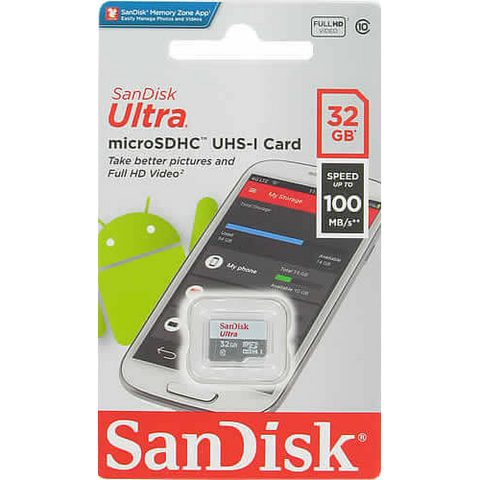 32GB Sandisk Micro SD Ultra Without Adapter - SDSQUNR-032G