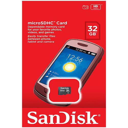 32GB Sandisk Micro SD Class 4 Without Adapter - SDSDQM-032G