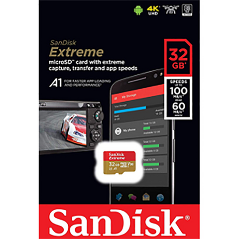 32GB Sandisk Micro SD Extreme Without Adapter - SDSQXAF-032G