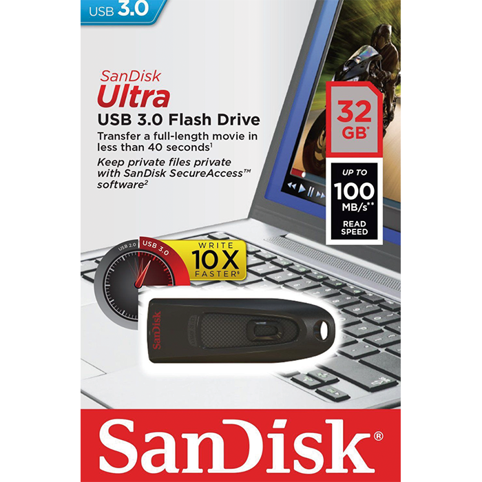 32GB Sandisk Ultra USB3.0 Flash Drive - SDCZ48-032G