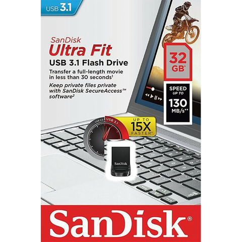 32GB Sandisk Ultra Fit USB3.1 flash drive – SDCZ430-032G