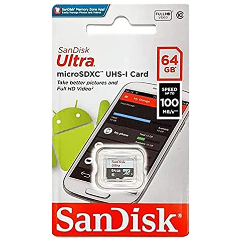 64GB Sandisk Micro SD Ultra Without Adapter - SDSQUNR-064G
