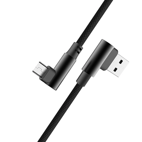 1m Micro USB Right Angle Cellphone Charger Sync Cable