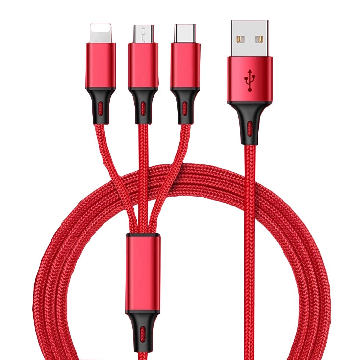 1m 3-in-1 Cellphone Charger Cable