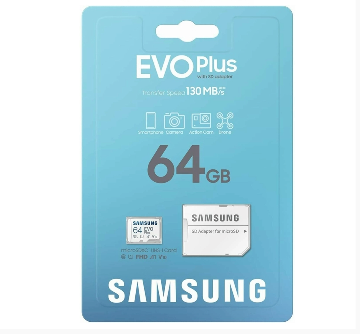 64GB Samsung Evo Plug Micro SD With Adapter - APC MB-MC64KA